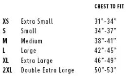 Men's T-shirt ize chart