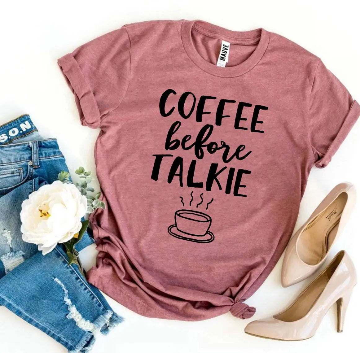funny coffee shirt pink